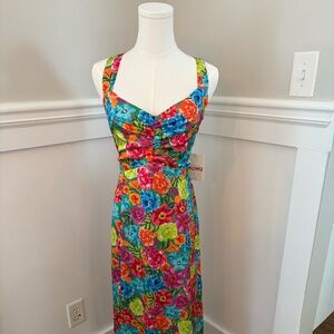 Show Me Your Mumu Floral Ruched Sweetheart Maxi Dress – NWT